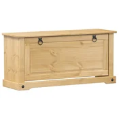Vidaxl omara za čevlje Corona 99x32x47 cm trdna borovina