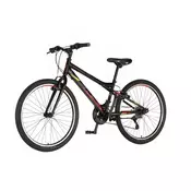 Decija bicikla Venssini Junior Parma 24/V-brake kontra/18 brzina/crno-crvena perla