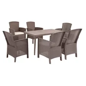 Odima 6+1 set vrtnega pohištva cappuccino