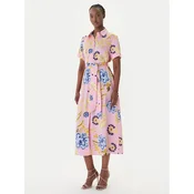 LOLA CASADEMUNT Srajčna obleka LS2616088 Roza Regular Fit