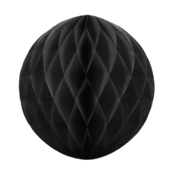 Papirnata dekorativna krogla Honeycomb, črna, 30 cm
