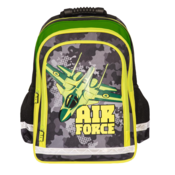 RANAC Ranac za dečake sa ojačanim leđima Air Force SC2130 crno-zeleni