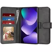 Etui Techsuit Diary Book za Xiaomi Redmi Note 15 5G/Note 15 4G/Poco M8 - črn