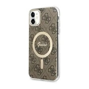 shumee Ovitek Guess 4G MagSafe - iPhone 11 (rjav)