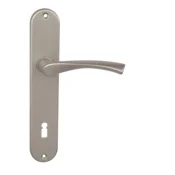 Vratno okovje MP Tornado - S (F8 - mat nikelj), krogla/ročica levo, Luknja za cilindrični vložek, MP F8 Mat nikelj, 72 mm