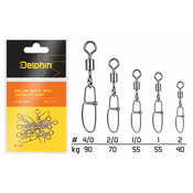 Delphin Vrtljivka Rolling swivel with Crosslock snap B-04/10kosov 1