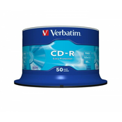 VERBATIM CD-R 52X 700MB 50-CAKE (023942433514)