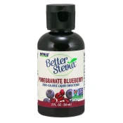 NOW Foods NOW Better Stevia Liquid, granatno jabolko borovnica, 59 ml