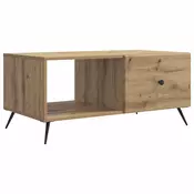 vidaXL Klubska miza Artisan hrast 90 x 50 x 40 cm Inženirski les