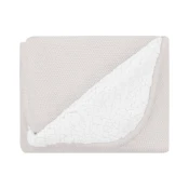 KikkaBoo Pleteno dvostrano baby cebence sherpa 75x100 Dream Big Beige (KKB12048)