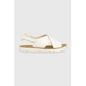 Usnjeni sandali Camper Oruga Sandal ženski, bela barva, K200157.046