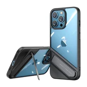 Ugreen Trdno ohišje z okvirjem iz gela in stojalom za iPhone 13 Pro črno