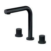 Rosan S.2 BLACK Baterija podgradna za lavabo - dvorucna - visoka