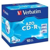 Diskus VERBATIM CD-R AZO 700MB, 52x, ohišje za biser 1 kos