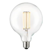 DESIGN BY US LED-žarnica Globe, E27, premer 12,5 cm, 3,5 W, 2.700 K, z možnostjo zatemnitve - jasno - Steklo