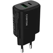 CANYON charger OnCharge 250 25W 1xPD 1xQC EU Black - CNE-CHA250-31