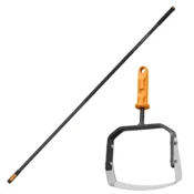 shumee Fiskars oneclick vrtna glava za plevel 15 cm + ročaj 161 cm