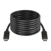 Kabel USB-C/USB-C, 2.0, polnjenje, podatki, 2 m, črna