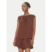 ViCOLO Bluza TD0763 Rjava Regular Fit