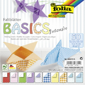 Blok s papirima u boji za origami Folia - Basics Intensive