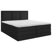 MID.YOU POSTELJA BOXSPRING 180 cm  x 220 cm , les, tekstil, leseni material črna