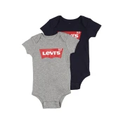 LEVIS Pajac/bodi, siva, črna