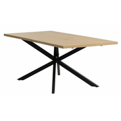 Trpezarijski sto NORTOFT 95x200 boja divlj. hrasta/crna