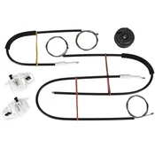 shumee Renault Megane II 02-08 komplet za popravilo sprednjega levega regulatorja stekel za 4/5 vrat