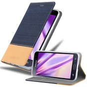 Cadorabo Cadorabo Case, združljiv s Samsungom v temno modro rjavi barvi - zaščitni pokrov z magnetnim zapiranjem, stoječo funkcijo in režo za kartico, (20570472)
