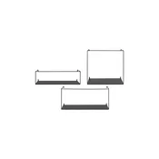 Komplet stenskih polic House Nordic Ulmo 3-pack