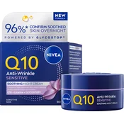 Nivea Krema Visage Q10+ Anti-Wrinkle Sensitive nocna, 50 ml