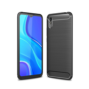 TPU gel ovitek Brushed Carbon za Xiaomi Redmi 9A - črn