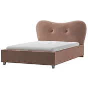 Casa Padrino luxury Art Deco childrens bed pink/silver 168 x 216 x H. 100 cm - Solid wood bed with headboard - Childrens furniture - Art deco furniture - Luxury furniture - Luxury furnishings