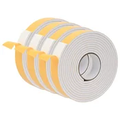 Vidaxl Samolepilni pena trak 4 szt. Bela 30mm x 5m CR pena