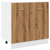 Vidaxl Spodnja omarica za umivalnik “Lyon” artisan hrast 80x46x81,5cm