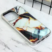 TERACELL Maska za telefon iPhone 13 Pro 6.1, Marble Pattern, Braon