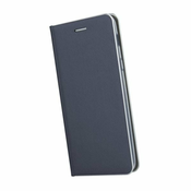 Havana Premium ovitek za Samsung Galaxy A70 A705, preklopni, moder s srebrnim robom