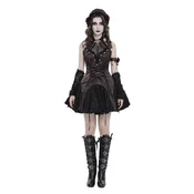 Ženska korzetna obleka DEVIL FASHION - Twilight Widow - vinsko rdeča - SKT25402