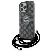 shumee Ovitek Karl Lagerfeld MagSafe za iPhone 16 Pro Max črne barve