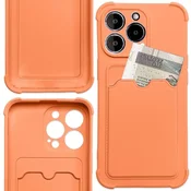 Hurtel Card Armor ovitek za iPhone 13 Pro, oranžna