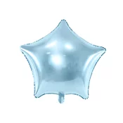 Folijski balon zvezda 48 cm – kovinsko svetlo moder