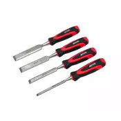 shumee AWTOOLS KOMPLET DLETA S PLASTIČNIMI ROČAJI, 4-DELNI, 6, 12, 18, 24 MM