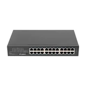 Mrežni stikalo Lanberg RSGE-24 Rack 19 (24-portno, 1Gb)