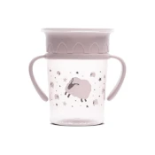 Šalica s ručkama i slamkom Lorelli My Friend - 250 ml, Mellow Rose
