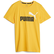 Puma ESS+ 2 COL LOGO TEE B, djecja majica, žuta 586985