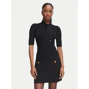 Elisabetta Franchi Cocktail obleka AM-04S-66E2-V450 Črna Slim Fit