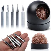 Rosfix Set 5 Grotov 900M – Grot Za Spajkalnik, Visoka Kakovost, Kompatibilen Z WEP, Yihua, 936, 858D+ | Dolžina 26 Mm, Premer 6 Mm, (5000211934)