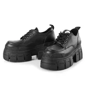 Škornji s polno peto - GOSPHER - BUFFALO - 1622349-BLK