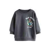 Next Sweater majica Toy Story  smeđa / antracit siva / zelena / bijela