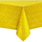 PartyPal Holografski zlati prt iz folije za zabave 137x274 cm